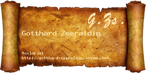 Gotthard Zseraldin névjegykártya